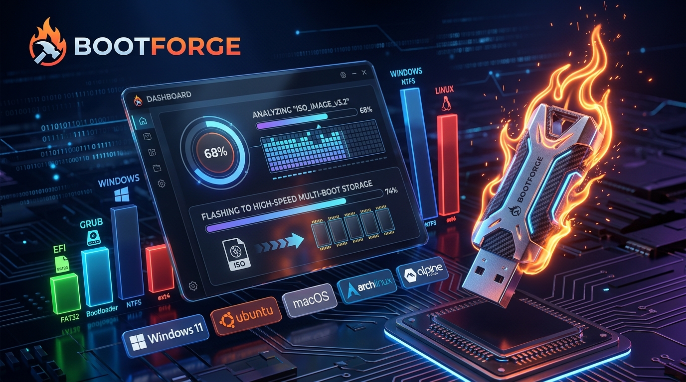 BootForge Universal Platform Banner